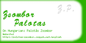 zsombor palotas business card